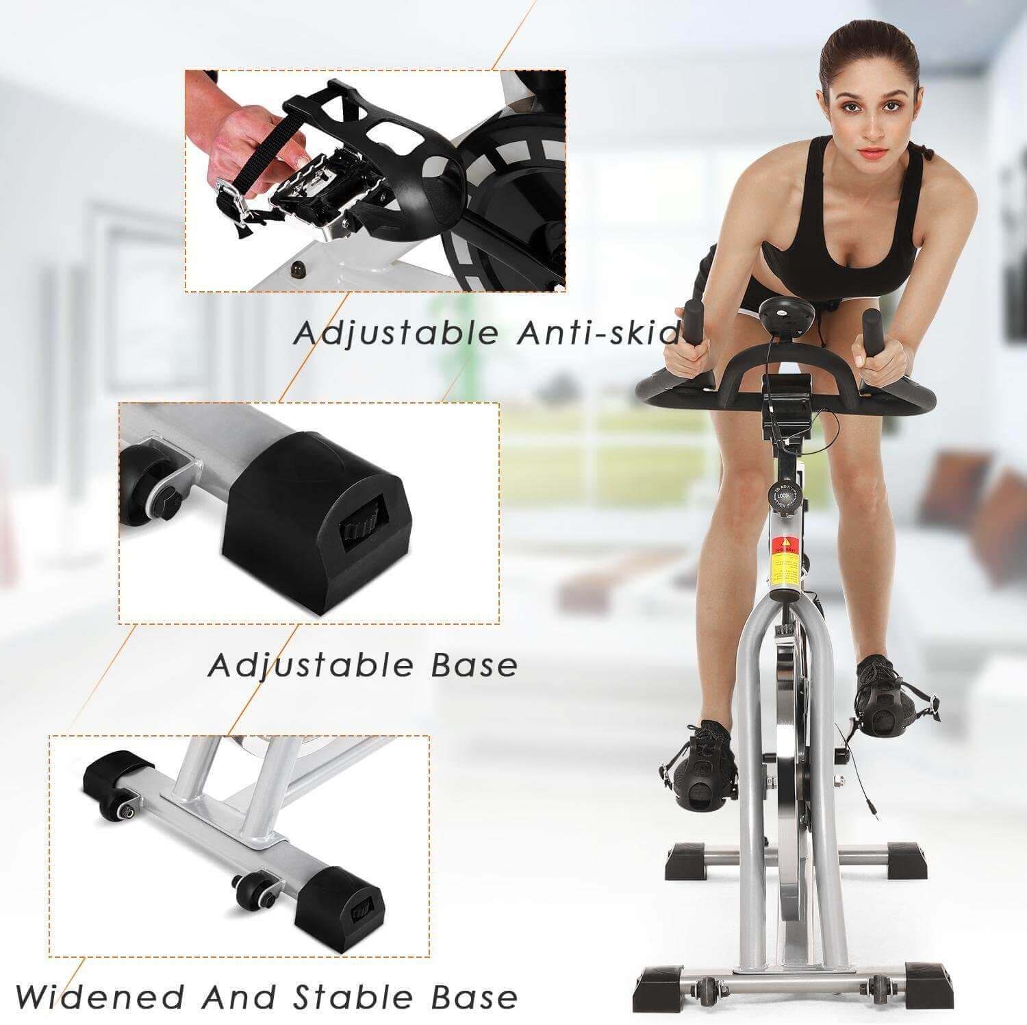 Heavy Duty Domestic Spin Bike Crystal SJ-3373